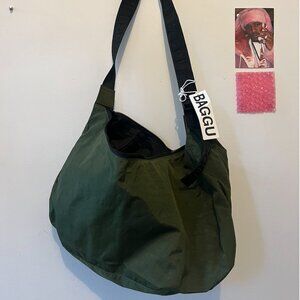 Baggu Large Nylon Crescent Bag  Bay Laurel